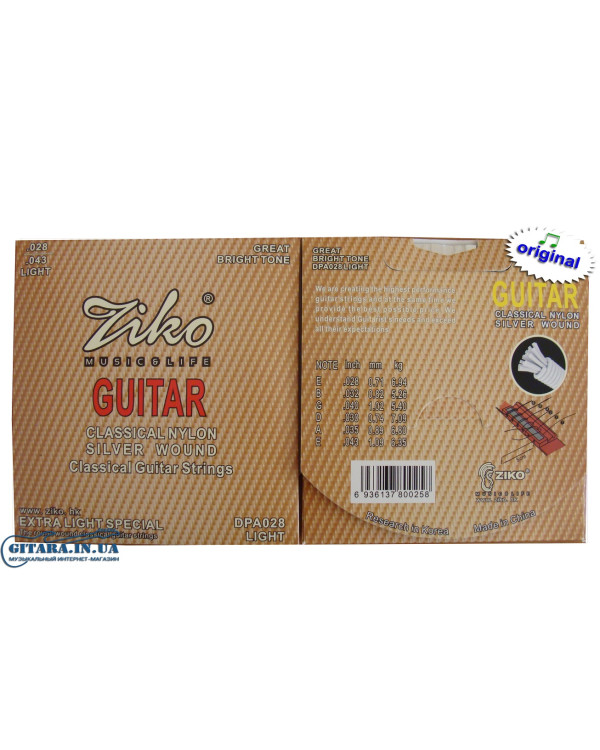 ZIKO DPA028 Струни для класичної гітари