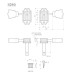 Кілки для електрогітари, 3+3 GOTOH SD90-SL N