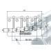 Бридж для 4-струнної басгітари PAXPHIL WBBC CR