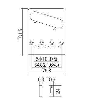 Бридж для електрогітари GOTOH GTC202 C-foto2