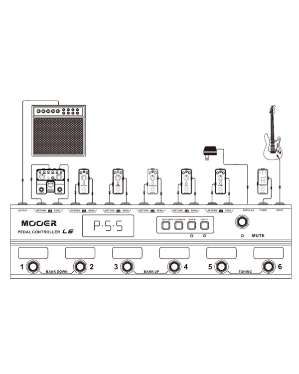 Футсвіч MOOER Pedal Controller L6