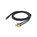 D'ADDARIO PW-MP-05 Custom Series Dual RCA to 3.5 Stereo Mini Jack Cable (1.5m)