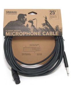D'ADDARIO PW-CGMIC-25 Classic Series Microphone Cable (7.5m)-foto2