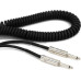 D'ADDARIO PW-CDG-30BK Coiled Instrument Cable - Black (9m)