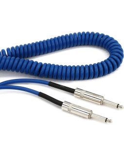 D'ADDARIO PW-CDG-30BU Coiled Instrument Cable - Blue (9m)-foto3