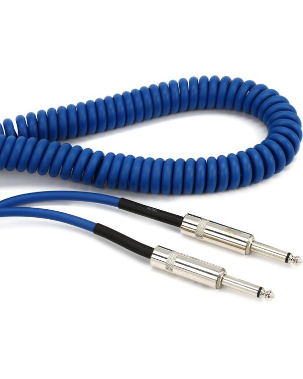 D'ADDARIO PW-CDG-30BU Coiled Instrument Cable - Blue (9m)