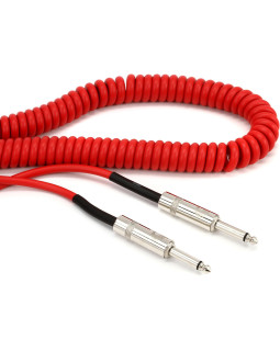 D'ADDARIO PW-CDG-30RD Coiled Instrument Cable - Red (9m)-foto4