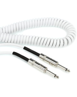 D'ADDARIO PW-CDG-30WH Coiled Instrument Cable - White (9m)-foto4