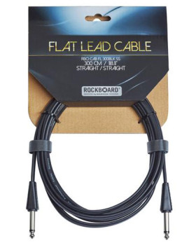 ROCKBOARD Flat Instrument Cable, Straight/Straight (300 cm)