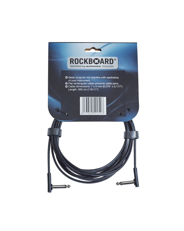 ROCKBOARD Flat Instrument Cable, angled/angled (300 cm)