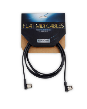 ROCKBOARD RBO CAB MIDI 200 BK Flat MIDI Cable - Black, 200 cm