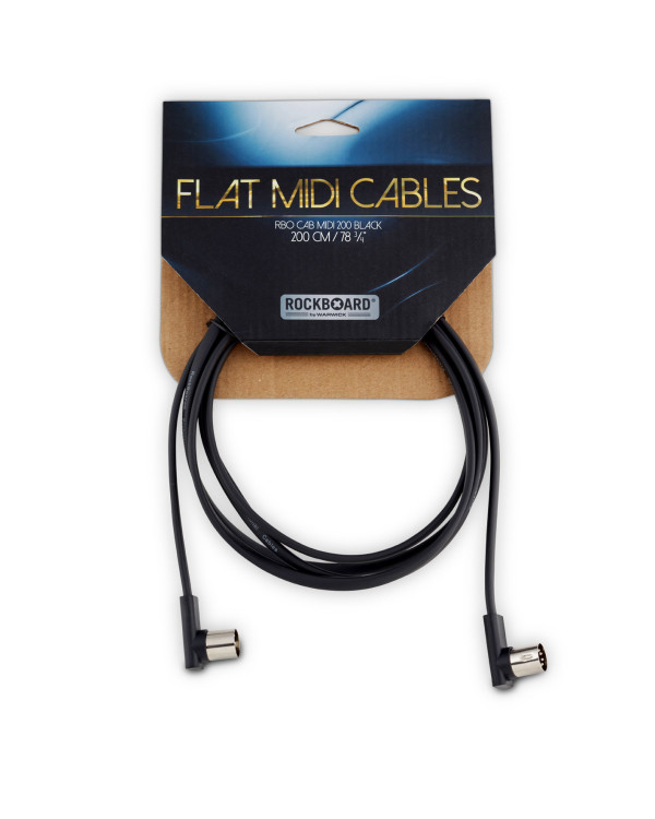 ROCKBOARD RBO CAB MIDI 200 BK Flat MIDI Cable - Black, 200 cm