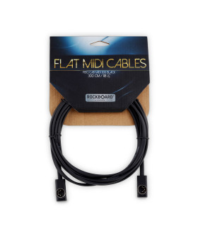 ROCKBOARD RBO CAB MIDI 300 BK Flat MIDI Cable - Black, 300 cm