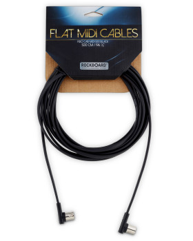 ROCKBOARD RBO CAB MIDI 500 BK Flat MIDI Cable - Black, 500 cm