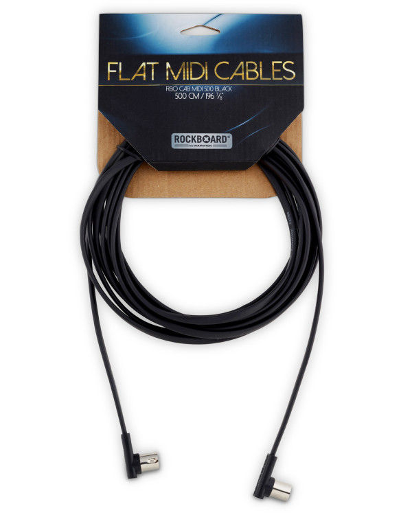 ROCKBOARD RBO CAB MIDI 500 BK Flat MIDI Cable - Black, 500 cm