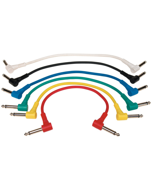 ROCKCABLE Patch Cable, Multi-Color, 15 cm (6pcs)