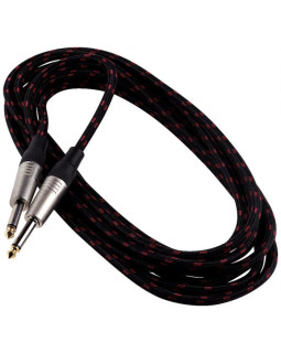 ROCKCABLE RCL30205 TC C/Black Instrument Cable - Black Tweed (5m)