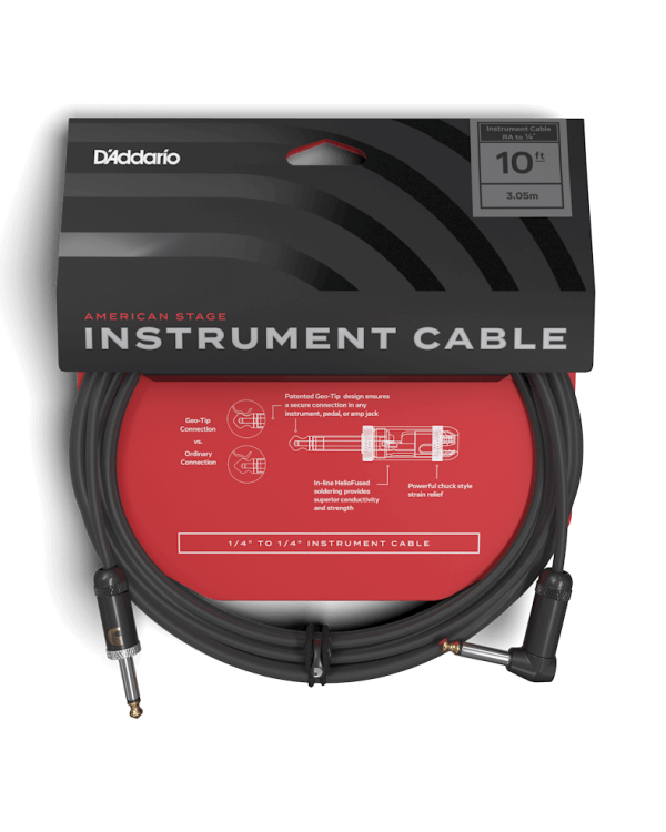 D'ADDARIO PW-AMSGRA-10 American Stage, Right to Straight (3m)
