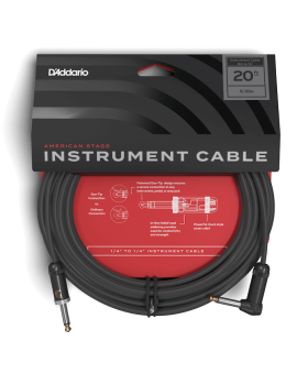 D'ADDARIO PW-AMSGRA-20 American Stage, Right to Straight (6m)