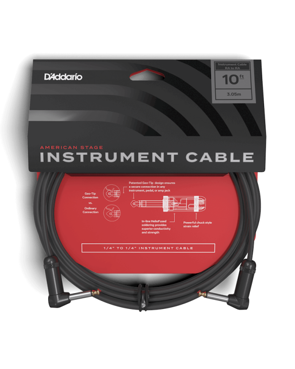 D'ADDARIO PW-AMSGRR-10 American Stage, Right-to-Right (3m)