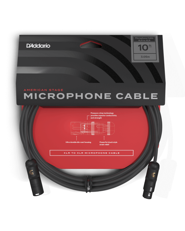 D'ADDARIO PW-AMSM-10 American Stage Microphone Cable (3m)