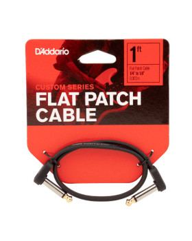 D'ADDARIO PW-FPRR-01 Custom Series Flat Patch Cable (30cm)