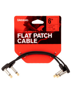 D'ADDARIO PW-FPRR-206 Custom Series Flat Patch Cables (15cm)