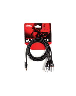D'ADDARIO PW-MPXLR-06 Custom Series 1/8” to Dual XLR Audio Cable (1.8m)-foto3