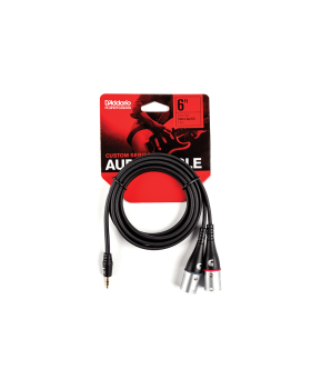 D'ADDARIO PW-MPXLR-06 Custom Series 1/8” to Dual XLR Audio Cable (1.8m)-foto3