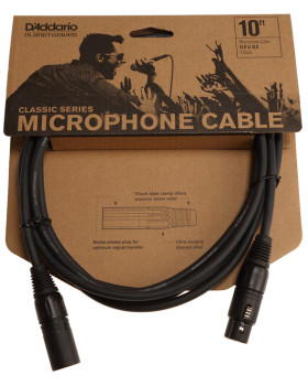 D'ADDARIO PW-CMIC-10 Classic Series Microphone Cable (3m)-foto5