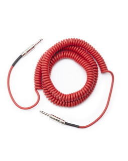 D'ADDARIO PW-CDG-30RD Coiled Instrument Cable - Red (9m)-foto3