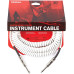 D'ADDARIO PW-CDG-30WH Coiled Instrument Cable - White (9m)