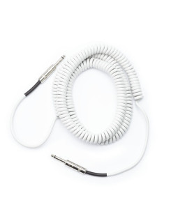 D'ADDARIO PW-CDG-30WH Coiled Instrument Cable - White (9m)-foto3