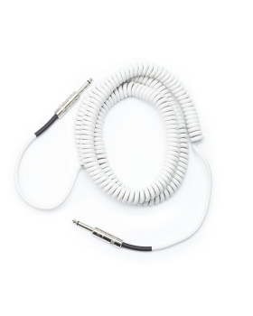 D'ADDARIO PW-CDG-30WH Coiled Instrument Cable - White (9m)-foto3