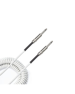 D'ADDARIO PW-CDG-30WH Coiled Instrument Cable - White (9m)-foto2