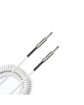 D'ADDARIO PW-CDG-30WH Coiled Instrument Cable - White (9m)-foto2
