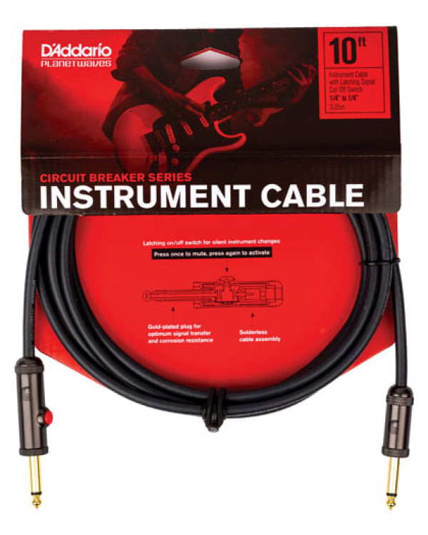 D'ADDARIO PW-AGL-10 Curcuit Breaker Latching Switch (3m)
