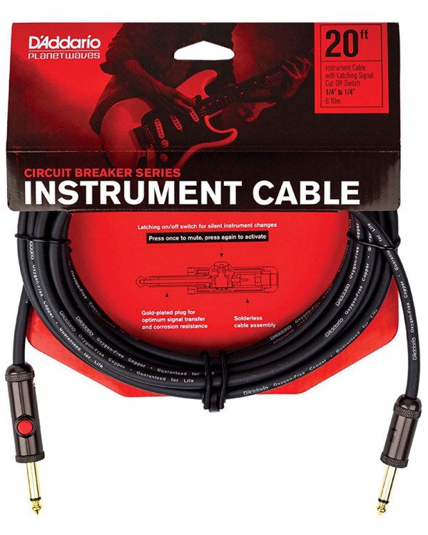 D'ADDARIO PW-AGL-20 Curcuit Breaker Latching Switch (6m)