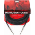D'ADDARIO PW-CDG-30BK Coiled Instrument Cable - Black (9m)