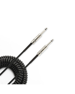 D'ADDARIO PW-CDG-30BK Coiled Instrument Cable - Black (9m)-foto2