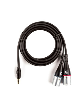 D'ADDARIO PW-MPXLR-06 Custom Series 1/8” to Dual XLR Audio Cable (1.8m)