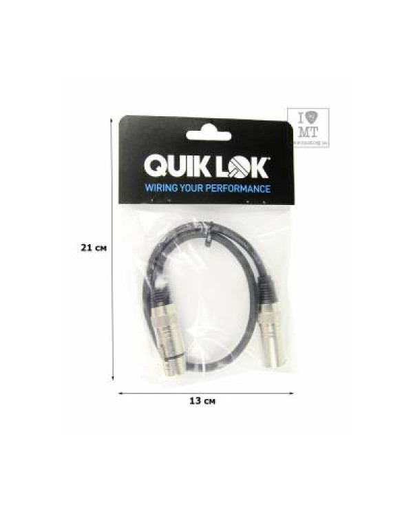 QUIK LOK CM175-0.5BK Кабель мікрофонний