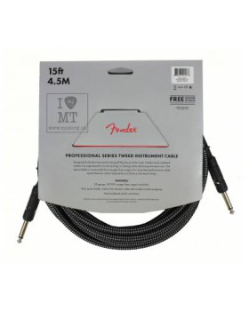 FENDER CABLE PROFESSIONAL SERIES 15' GREY TWEED Кабель інструментальний-foto3