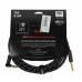 FENDER CABLE DELUXE SERIES 15' ANGLED BLACK TWEED Кабель інструментальний