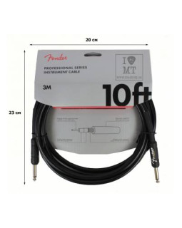 FENDER CABLE PROFESSIONAL SERIES 10' BLACK Кабель інструментальний-foto2