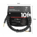 FENDER CABLE DELUXE SERIES 10' ANGLED BLACK TWEED Кабель інструментальний