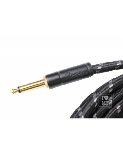 FENDER CABLE DELUXE SERIES 10' ANGLED BLACK TWEED Кабель інструментальний-foto4