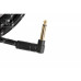 FENDER CABLE DELUXE SERIES 10' ANGLED BLACK TWEED Кабель інструментальний