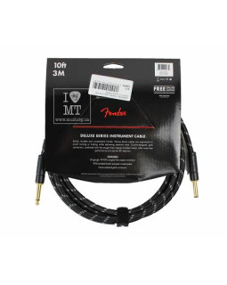 FENDER CABLE DELUXE SERIES 10' BLACK TWEED Кабель інструментальний-foto3