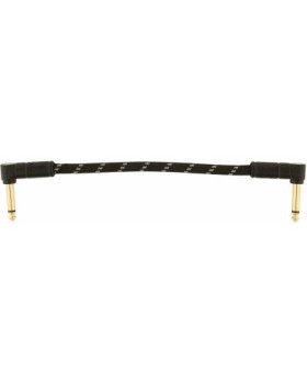 FENDER CABLE DELUXE SERIES 6" PATCHES (PAIR) BLACK TWEED Кабель інструментальний-foto4